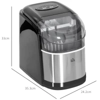 HOMCOM 12kg Countertop Ice Machine, with Scoop(m-3)