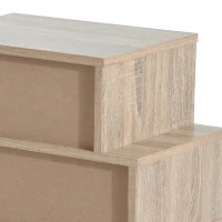 HOMCOM Mobiletto Multiuso Stile Nordico, Cassettiera Camera da Letto con 4 Cassetti in Legno, 47 x 29.5 x 81cm(m-7)