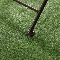 Outsunny 3 Piece Mosaic Bistro Set, 2 Folding Chairs & 1 Round Table Outdoor Furniture for Outdoor, Balcony, Poolside, Yellow(m-9)