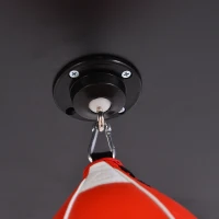 HOMCOM Set Boxe Pera Veloce con Piattaforma Installazione a Muro, Pompetta, Accessori Inclusi, 60 x 73 x 80 cm(m-9)