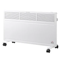 HOMCOM POWER Convector Radiator Freestanding or Wall-mounted Heating with 2 Heat Settings Safety Cut-Off, White(m-11)