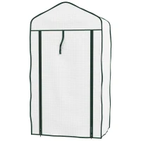 Outsunny Three-Tier Mini Greenhouse - White(m-11)