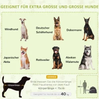 PawHut Haustierzelt, Hundezelt, klappbar, wetterbeständig, Hundehütte, für große Hunde, Schwarz(m-4)