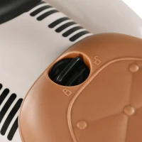 AIYAPLAY Kinder Rutschauto, Vintage-Design, versteckter Stauraum, Kippschutz, Hupe, 12-36 Monate, Cremeweiß(m-9)