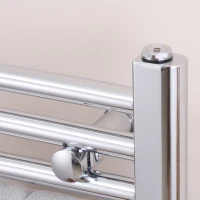 HOMCOM Handtuchheizung, Badheizkörper inkl. Montage-Bausatz, Farbe: Silber, 60 cm x 80 cm(m-8)