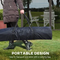 Outsunny 3.25 x 3.25m Pop Up Gazebo, Double-roof Garden Tent with Netting and Carry Bag, Party Event Shelter for Outdoor Patio, Brown and Grey(m-5)