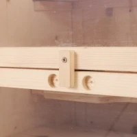 PawHut Cage pour hamsters souris petits rongeurs multi-niveaux 5 étages 10 plateformes bois de pin 60 x 40 x 120 cm(m-8)