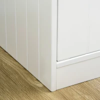 PawHut Gamelles chiens surélevées gamelle double chien chat porte-gamelles 60 x 30 x 35,5 cm 2 gamelles 2L acier inox incluses bois blanc(m-9)