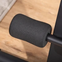 HOMCOM Multifunktion Hantelbank Höhenverstellbar Kraftstation Gewicht bis 120 kg mit 6-stufigem Rückenlängenwinkel Trainingsbank Metall Kunstleder Schwarz+Rot 145 x 52 x 79-105 cm(m-8)