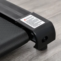 HOMCOM Tapis de course électrique pliant 440 W tapis roulant motorisé vitesse réglable 1-10 Km/H écran LCD multifonctions 12 programmes prédéfinis support iPad porte-gobelets châssis acier noir argent(m-9)