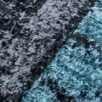 HOMCOM Blue Geometric Rug, Modern Area Rugs Large Carpet for Living Room, Bedroom, Dining Room, 160x230 cm(m-9)