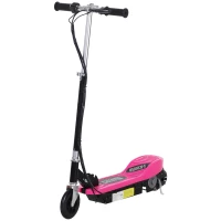 HOMCOM Patinete Eléctrico Plegable para Niños y Adolescentes de +7 Años con Manillar Ajustable en Altura 78x37x87-95 cm Rosa(m-1)