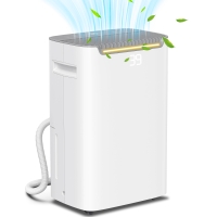 HOMCOM 20L/Day Electric Dehumidifier, with Timer - White