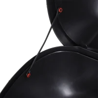 HOMCOM 24L Motorcycle Trunk Hard Tail Bike Top Box Rack Mount Luggage Helmet Storage Carrier Case Universal Scooter w/Keys & Plate(m-9)