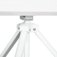 HOMCOM Telo Proiettore da 120" Formato 4:3 in Tessuto a Rete, Plastica e Metallo con Treppiedi, 244x190 cm, Bianco(m-8)