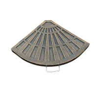 Outsunny Lot de 2 Poids de Lestage pour Parasol de Jardin 65 x 48 x 3,3 cm(m-6)