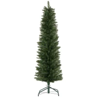 HOMCOM 5ft Artificial Bare Pencil Christmas Tree - Green(m-11)