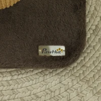 PawHut 78 cm 2-in-1 Katzenkratzpfosten mit 3 Spielzeugfedern, Braun(m-8)