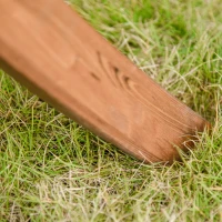 Outsunny Hollywoodschaukel, 2-Sitzer Gartenschaukel, Schaukelbank mit Sonnendach, Kiefernholz, Cremeweiß, 170 x 128 x 183 cm(m-7)