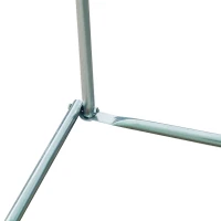 Outsunny Serre tunnel de jardin 4,5 x 3 x 2 m grande taille 6 fenêtres vert(m-6)