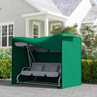 Outsunny 220 x 125cm Three-Seater Swing Chair Protective Cover - Green(m-10)