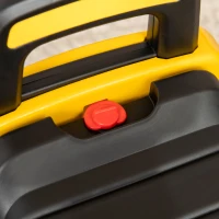HOMCOM Ruspa Giocattolo per Bambini 18 e 36 Mesi con Escavatore e Spazio Portaoggetti, 78x29.5x54 cm, Giallo e Nero(m-9)