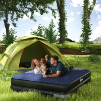 Outsunny King-Size Air Bed, with Built-in Electric Pump and Carry Bag(m-2)