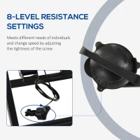 HOMCOM Foldable Indoor Bike Trainer Stationary Workout Stand, Suitable for 26"-28" or 650C, 700C Bike Tyres(m-6)