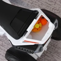 HOMCOM Laufrad, Rutscher, Kindermotorrad, 18-36 Monate, Musik/Licht, bis 20 kg, Weiß/Rot(m-8)