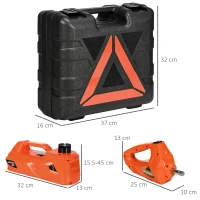 DURHAND 5 Ton Electric Car Jack Kit with 12V Auto Car Floor Jack, Impact Wrench, 15.5-45cm Tyre Lift Emergency Tyre Repair Kit with Case for Cars, SUVs, Sedans, MPVs(m-3)