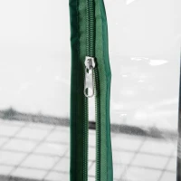 Outsunny 4 Tiers Mini Portable Greenhouse Compact Plant Grow Shed Metal Frame Transparent Clear Cover 160H x 70L x 50Wcm(m-8)