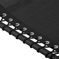 Outsunny Bain de soleil transat pliable dossier inclinable multi-positions têtière fournie métal époxy textilène noir(m-6)