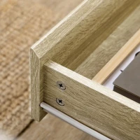 HOMCOM Kommode, Sideboard, 6 Schubladen, minimalistisches Design, weiß+holz, 80 x 40 x 95 cm(m-8)