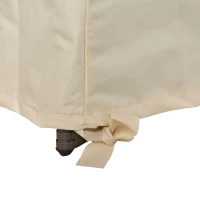 Outsunny Funda Biege Impermeable para Banco 3 Plazas 218x111x101 cm Cubierta para Sofá o Mueble de Jardín(m-8)