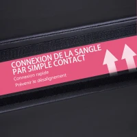 HOMCOM Tapis de pole dance pliable pole dance mat  Ø 150 cm épaisseur 5 cm revêtement plastique noir(m-5)