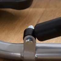 HOMCOM Rameur d'appartement pliable - 3 niveaux de résistance écran LCD multifonction - acier ABS noir gris(m-9)