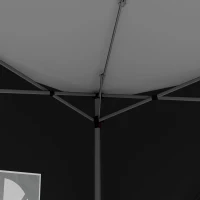 Outsunny 3 x 3(m) Pop Up Gazebo, Water and UV Resistant Party Tent Camping Canopy Marquee with  Carry Bag, Black(m-8)