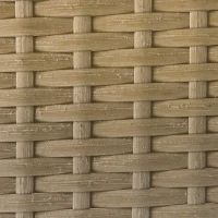 Outsunny 3 tlg. Rattan Gartenmöbel-Set, PE-Rattan, 1 Ecksofa, 1 Liege, inkl. Kissen, wetterbeständig, Kaffee +Creme(m-10)