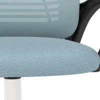 Vinsetto Fauteuil chaise de bureau avec appui-tête réglable soutien lombaire accoudoir roulettes 63 x 66 x 122 cm bleu(m-9)