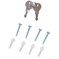 HOMCOM Armario de Medicinas Botiquín Gabinete de Primero Auxilios Acero Inox 3 Estantes Caja Colgante de Pared con Cerradura(m-7)