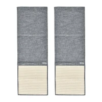 PawHut Tapis griffoir Chat Tapis à gratter en sisal Protection canapé Meuble Sol Lot de 2 pcs 130 x 45 cm Gris(m-10)