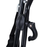 HOMCOM 2 Bike Bicycle Carrier Car Back Rack Rear Mounted Universal Travel Transit - Black(m-9)