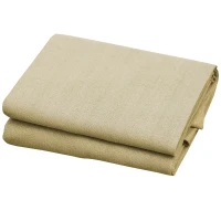 Outsunny Tenda Parasole Triangolare Impermeabile in HDPE e Metallo, 3x3x3 m, color Ottone(m-9)