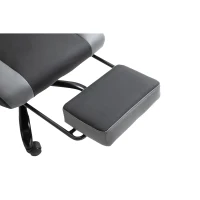 Vinsetto Ergonomischer Gaming Stuhl Bürostuhl Schreibtischstuhl, Drehstuhl Höhenverstellbar, Verstellbares Lendenkissen mit Fußstützen Schwarz 62x52x128 cm(m-10)