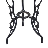 Outsunny Gartenmöbel für 2 Personen Gartenset Sitzgruppe Balkonset Balkonmöbel Set Garnitur Tisch Stuhl Bronze(m-12)