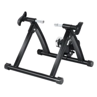 HOMCOM Rollentrainer Fahrrad Rennrad Heimtrainer Trainer faltbar Magnetbremse Schwarz  54,5 x 47,2 x 39,1 cm(m-10)