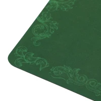 SPORTNOW Professional Poker Mat, Six-Player Water-resistant Poker Table with Felt Surface, Carry Bag, Green(m-8)