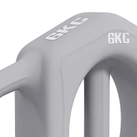 SPORTNOW 3-in-1 Multifunktionshantel, 6 kg, rutschfest, geruchsarm, Kunststoffmantel, Eisenkern, grau(m-9)