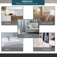 HOMCOM Kit per Porta Scorrevole in Stile Rustico con Binario 200cm e Rotelle, Nero(m-4)