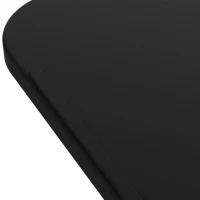 HOMCOM Height Adjustable Over Bed Table with Wheels, C Shaped Laptop Desk, Portable Hospital Bed Table for Living Room, Bedroom, Black(m-7)